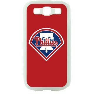 MLB Major League Baseball Philadelphia Phillies Samsung Galaxy S3 SIII I9300 TPU Soft Black or White case (White): Cell Phones & Accessories