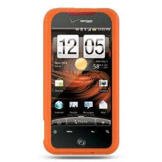 Silicone Skin Cover for HTC DROID Incredible, Orange: Cell Phones & Accessories