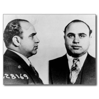 "Al" Capone mug shot Post Card
