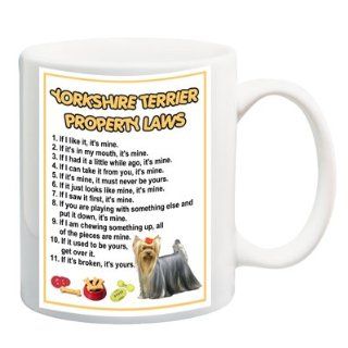 Yorkshire Terrier Property Laws Coffee Tea Mug 15 oz No 3 : Everything Else