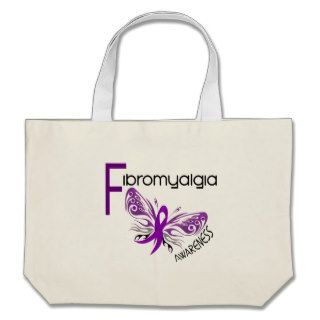 Fibromyalgia BUTTERFLY 3 Canvas Bag