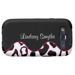Personalized Leopard Print Samsung Galaxy Case Samsung Galaxy S3 Cover