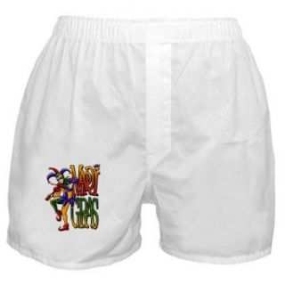 Artsmith, Inc. Boxer Short (Shorts) Mardi Gras Joker with Fiddle: Novelty Boxer Shorts: Clothing