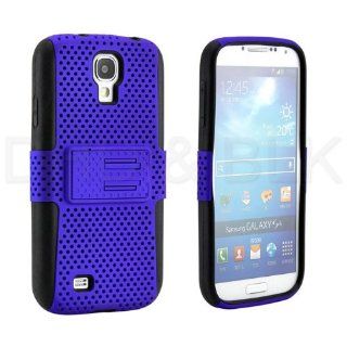 Blue RUGGED HEAVY DUTY IMPACT CASE BELT HOLSTER STAND FOR Samsung Galaxy S 4 IV i9500: Cell Phones & Accessories