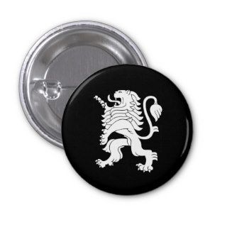 Lion Rampant Heraldry Button