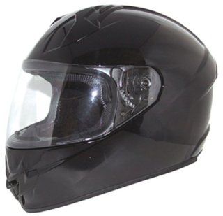 Zox Primo Air Full Face Motorcycle Helmet with Air Pump (Glossy Black, Medium): Automotive