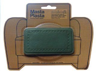 MastaPlasta Peel and Stick First Aid Leather Repair Band Aid. Plain design 4 inch by 2.4 inch. GREEN