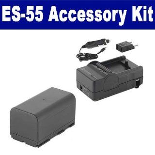 Canon ES 55 Camcorder Accessory Kit includes: SDM 104 Charger, SDBP930 Battery : Digital Camera Accessory Kits : Camera & Photo