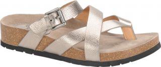 Womens Sofft Brooke   Anthracite Metallic Leather Sandals