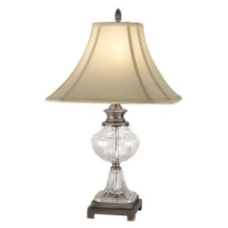 Dale Tiffany 24.5 in. Miles Antique Pewter Table Lamp GT10234