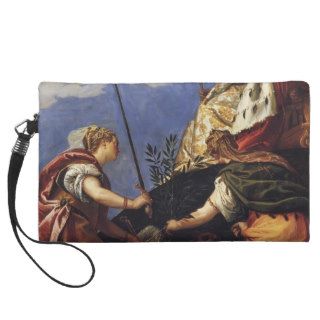 Paolo Veronese  Venetia between Justitia and Pax Wristlet Clutches