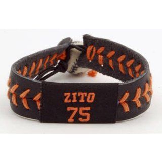Gamewear Zito Team Colors Gamewear MLB Leather Wrist Bands : Sports Fan Bracelets : Sports & Outdoors
