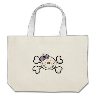 BABY SKELETON Skull and Crossbones Canvas Bags