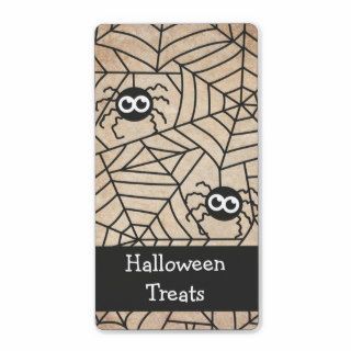 Cute Spiders, Halloween, Grunge and Gritty Labels