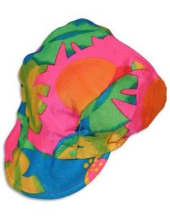 My Pool Pal   Infant Girls UV Sun Hat, Yellow, Hot Pink, Green 27094 Large: Infant And Toddler Hats: Clothing