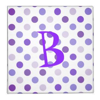 Purple Polka Dot School Binder
