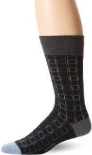 HUGO BOSS Men's Box Pattern Sock, Black/Blue, 10   13 at  Mens Clothing store Dress Socks