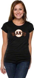 San Francisco Giants Women's Primary Logo Fashion Cap Sleeve Tee : Sports Fan T Shirts : Sports & Outdoors