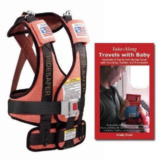 Bundle: Large Red RideSafer Travel Vest with Take Along Travels with Baby Tips Guidebook ($139 value) : Child Safety Car Seats : Baby