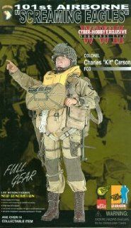 Dragon Cyber Hobby Exclusive   Colonel Charles "Kit" Carson 101st Airborne D Day Invasion 1/6 scale / 12 inch Military Action Figure: Toys & Games