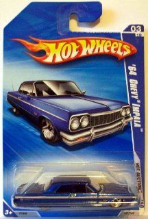 Hot Wheels 2010 161 BLUE '64 Chevy Impala Hot Auction 1:64 Scale: Toys & Games