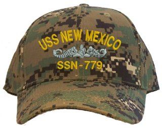 USS New Mexico SSN 779 Embroidered Baseball Cap   Digital Camo: Everything Else