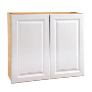 Home Decorators Collection Assembled 30x30x12 in. Wall Double Door Cabinet in Hallmark Arctic White W3030 HAW