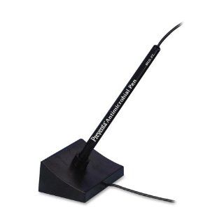 Wholesale CASE of 5   PM Company Aluminum Counter Pen Aluminum Counter Pen, 24" Cable Cord, Wedge Base, Black Ink : Office Products