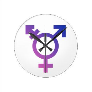 Transgender Symbol Logo Wallclock