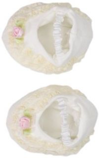 Biscotti Baby Girls Newborn Lace Lullaby Booties, Ivory, One Size: Clothing