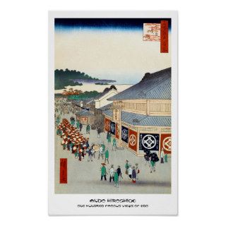 One Hundred Famous Views of Edo Ando Hiroshige Poster