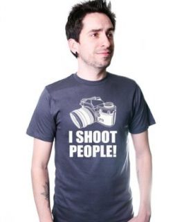 I Shoot People T Shirt Funny Photographer TEE Camera Photography Digital Photo: Clothing