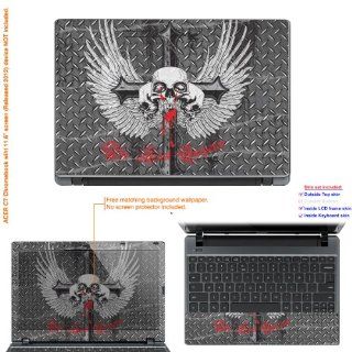 Decalrus   Decal Skin Sticker for Acer Chromebook C7 with 11.6" screen (IMPORTANT read: Compare your laptop to IDENTIFY image on this listing for correct model) case cover acerC7 186: Electronics