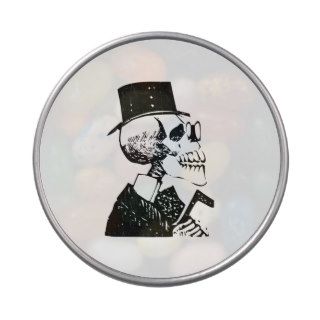 Posada Calavera with Top Hat and Cane Jelly Belly Candy Tins