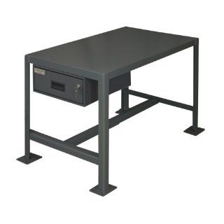 Durham Steel Medium Duty Machine Tables with Drawer, MTD244818 2K195, 1 Shelves, 2000 lbs Capacity, 48" Length x 24" Width x 18" Height, Powder Coat Finish: Science Lab Benches: Industrial & Scientific