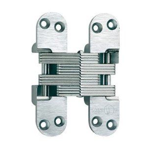 SOSS 418 Alloy Steel 20/90/180 Min. Fire Rated Hinge for 1.75" Doors, Satin Chrome Exterior Finish: Hardware Hinges: Industrial & Scientific