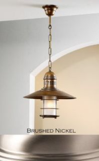 Lustrarte 207 00 0668 Brushed Nickel Ancora One Light Down Light Pendant from the Ancora Collection   Ceiling Pendant Fixtures  
