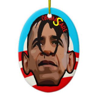obamacare obamascare christmas tree ornaments