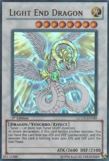 Yu Gi Oh!   Light End Dragon (LCGX EN189)   Legendary Collection 2   1st Edition   Ultra Rare: Toys & Games