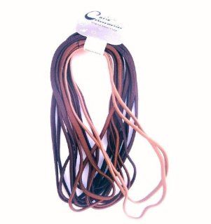 Elastic Hair Bands Without Metal Clasps / Long / BROWNS & BEIGE COLORS / pack of 12 : Beauty Products : Beauty