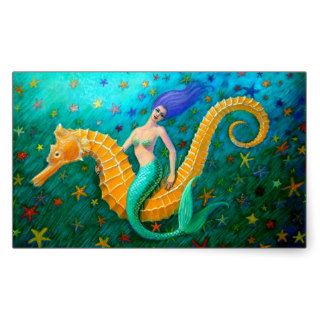 Mermaid's Ride  Seahorse Stickers