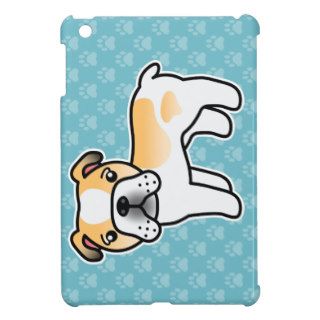 Fawn Piebald Cartoon English Bulldog Case For The iPad Mini