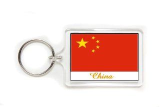 Souvenir China Chinese Flag Double Sided Acrylic Key Ring Large : Other Products : Everything Else