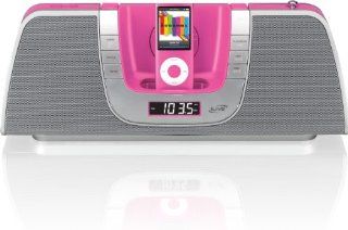 iLive IB209P Portable Music System with AM/FM Radio, iPod Docking and Recharging  Pink : MP3 Players & Accessories