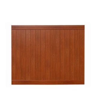 Pro Series 6 ft. x 8 ft. Vinyl Anaheim Rosewood Privacy Fence Panel   Unassembled 144725