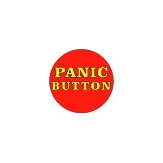 PANIC BUTTON Pinback / Pin / Badge 1.25" Funny Stress Relief Emo: Everything Else