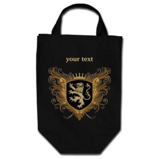 Personalize Lion Crest [dark] Bags