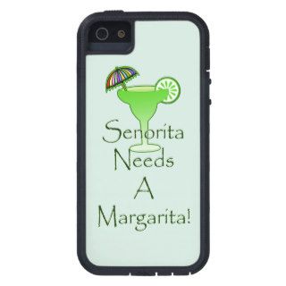 Funny Cocktail Party Senorita Needs A Margarita E5 iPhone 5 Case