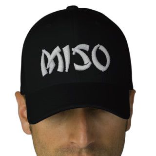 MISO Soup Hat   Custom Color & Text Embroidered Baseball Caps