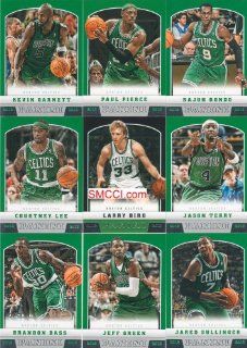 Boston Celtics 2012 2013 Panini Basketball Complete Mint 9 Card Team Set including Larry Bird: Sports Collectibles